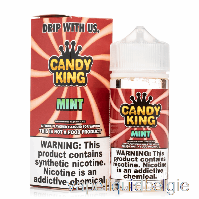 Vape België Mint - Candy King - 100ml 6mg